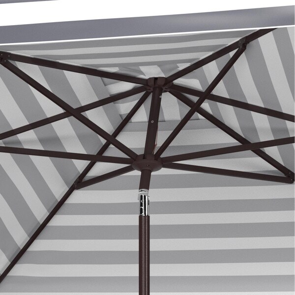 Safavieh 7.5 ft. Elsa Square Umbrella Black & White PAT8403A - main